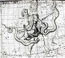 Описание: File:Johannes Hevelius - Prodromus Astronomia - Volume III "Firmamentum Sobiescianum, sive uranographia" - Tavola P - Serpens et Serpentarius.jpg